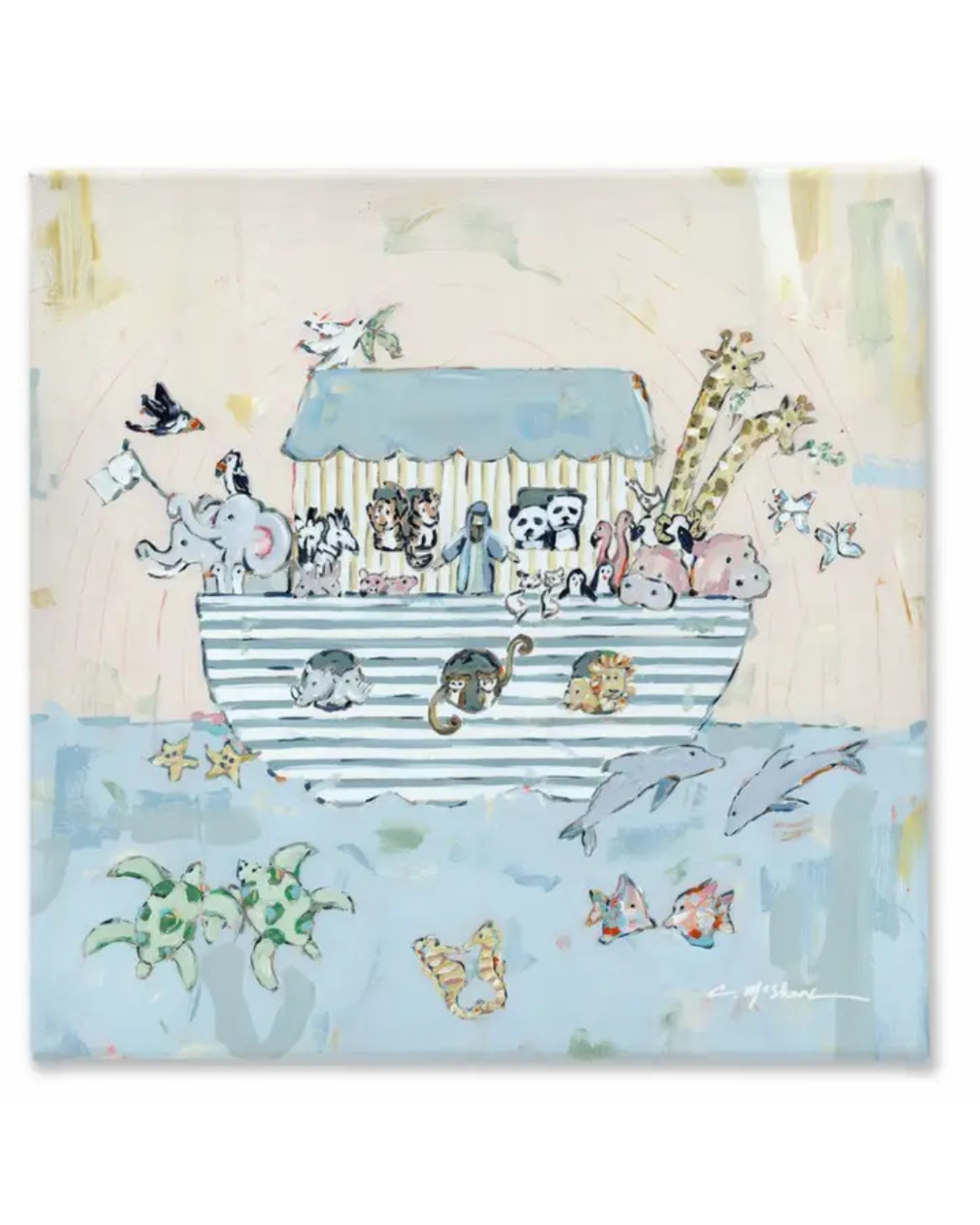 Noah's Ark Canvas 8x10