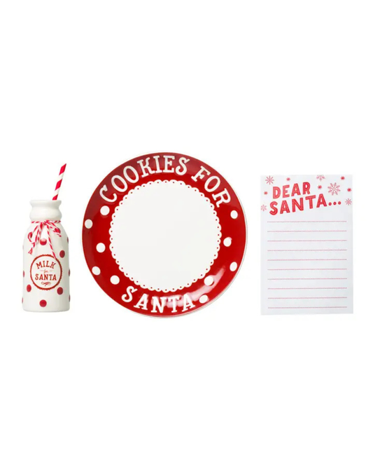 Christmas Santa's Milk Set