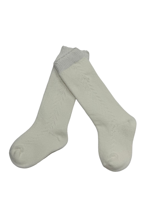 French Lace Socks | Light Ivory