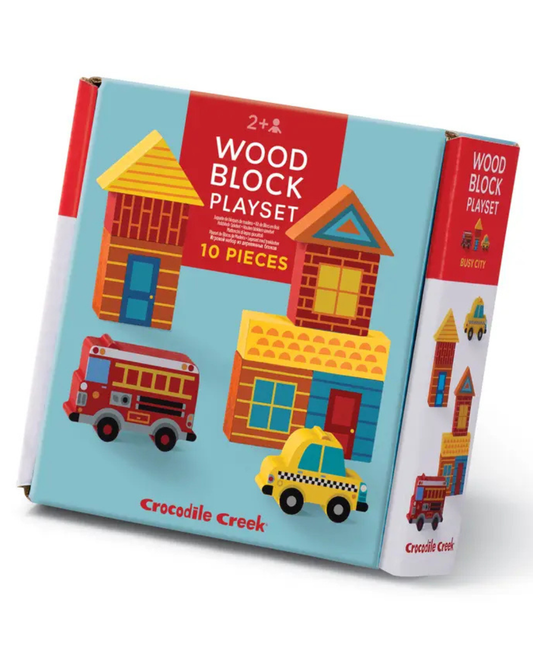 Mini Wood Blocks- Busy City