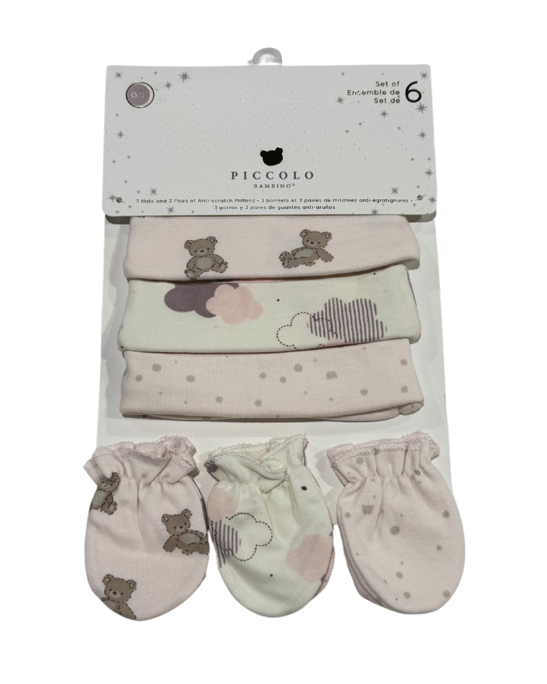 Hat and Mittens Set of 6