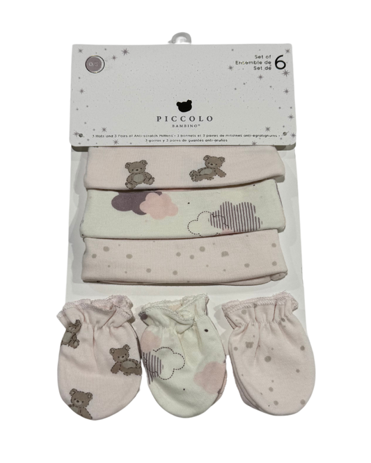 Hat and Mittens Set of 6