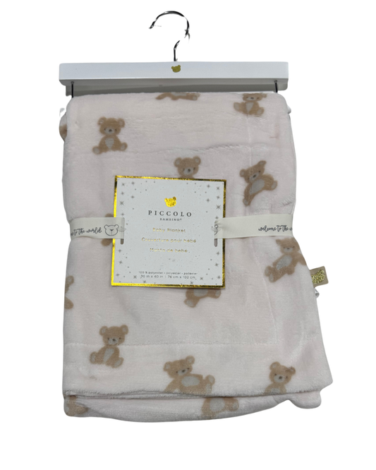Bear Printed Plush Blanket