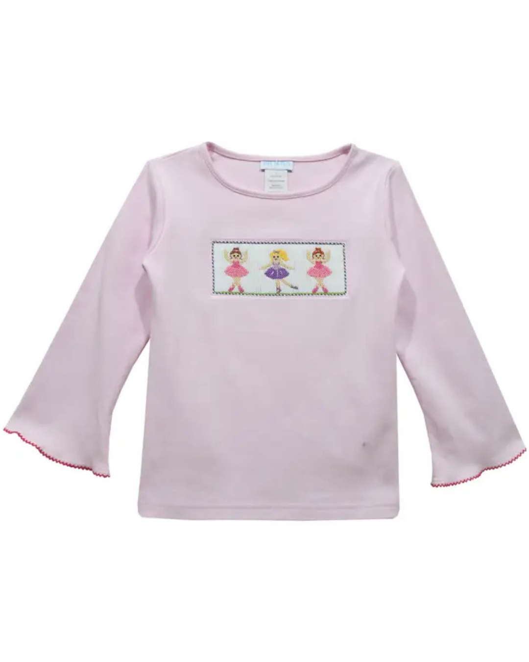 Ballerinas Smocked Long Bell Sleeve Shirt