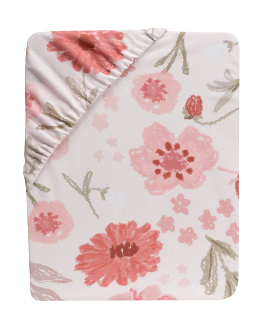 Flower Power Crib Sheet
