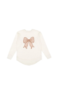 Load image into Gallery viewer, Gingham Bow Patch Sweatshirt - Mom

