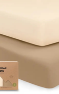 Load image into Gallery viewer, 2-Pack Organic Cotton Fitted Crib Sheet Pecan
