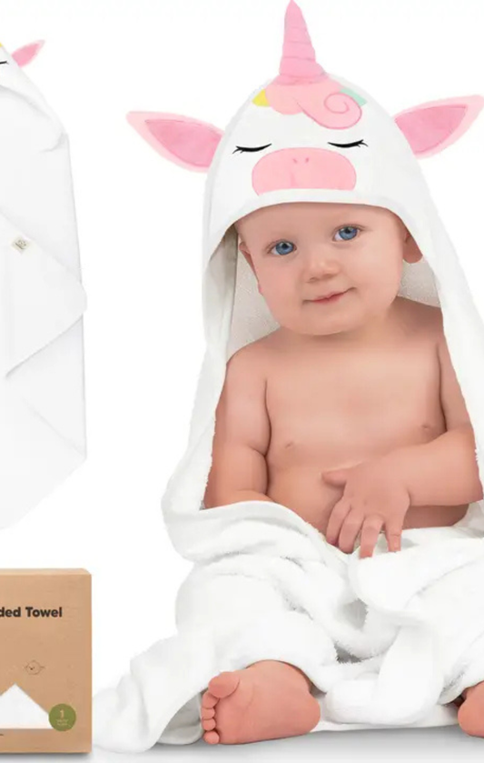 Unicorn Cuddle Baby Hooded Towel