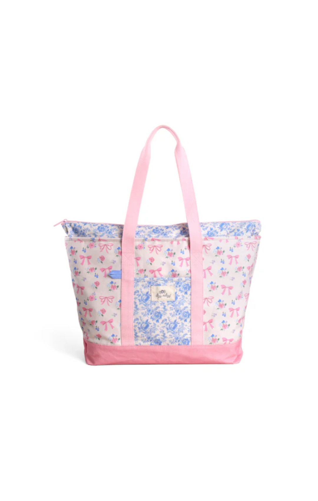 Itzy Explorer Canvas Tote Bag - Ribbons + Roses