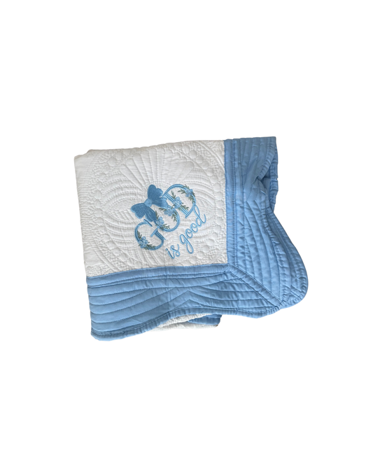 Baby Boy God is Good Quilt