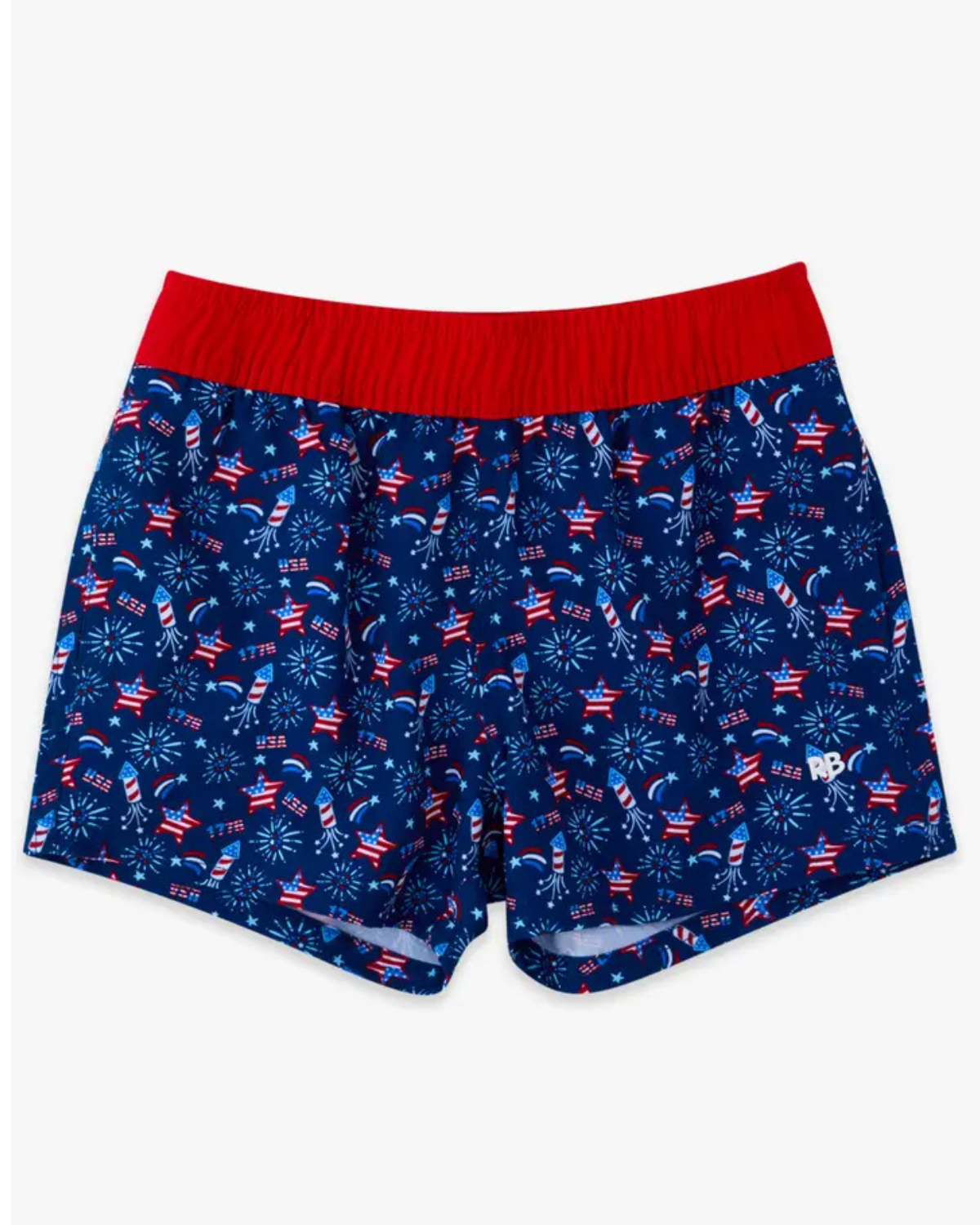 Red White Boom Performance Court Shorts