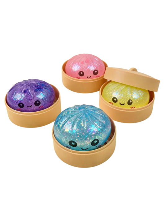 Cartoon Jumbo Mystery Squishy Dumpling- Sparkling