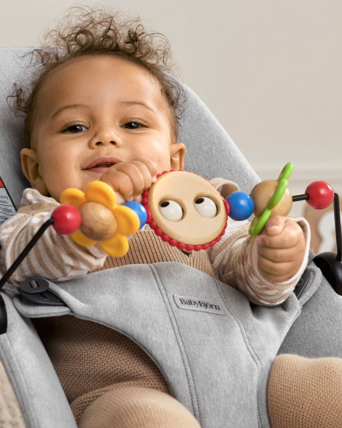 BabyBjorn Toy for Bouncer - Googly Eyes - Colorful