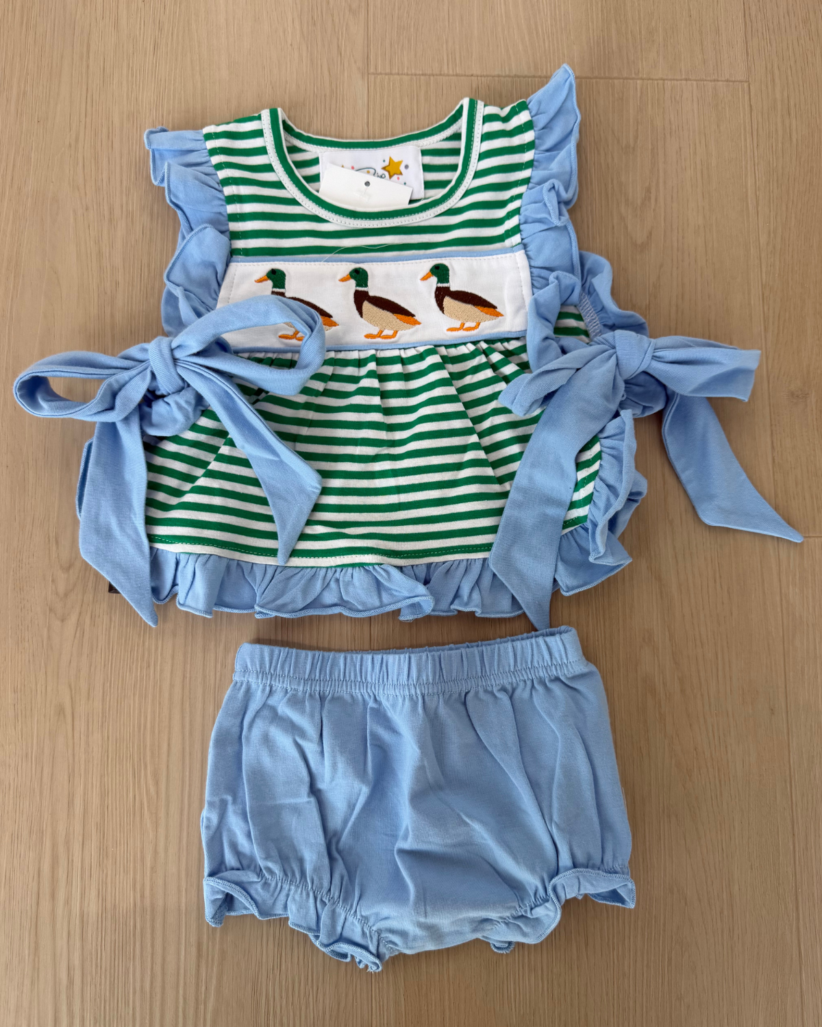 Girl's Mallard Duck Trio Bloomer Set