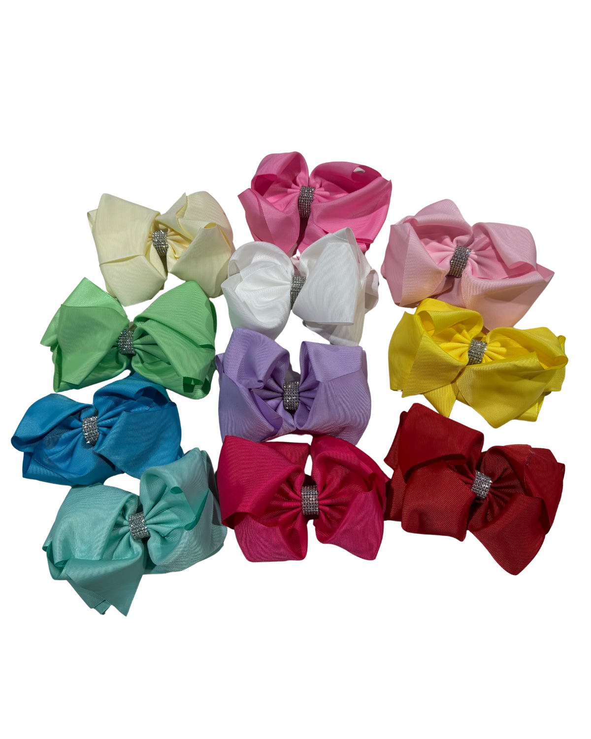 Large Rhinestone Band Bow