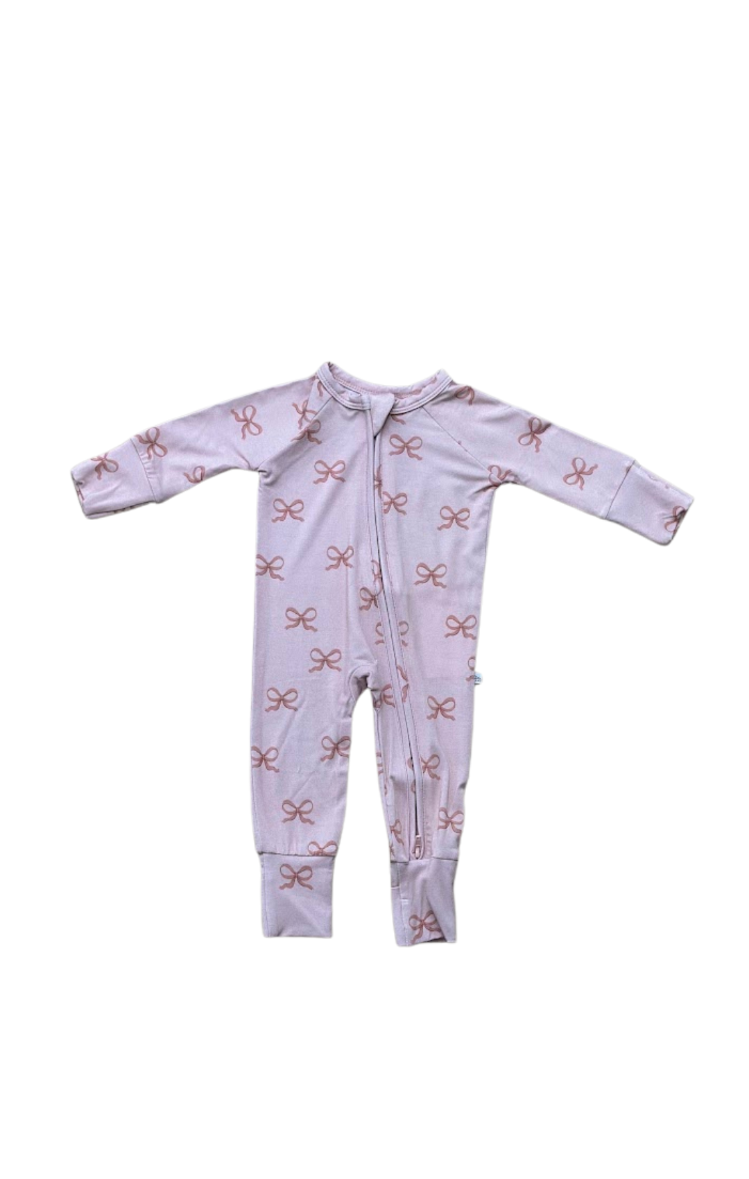 Bows Bamboo Zip Pajamas