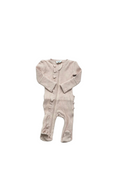Load image into Gallery viewer, Tan Organic Waffle 2-Way Zip Ruffle
