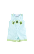 Load image into Gallery viewer, Blue Baby Turtles Shortalls
