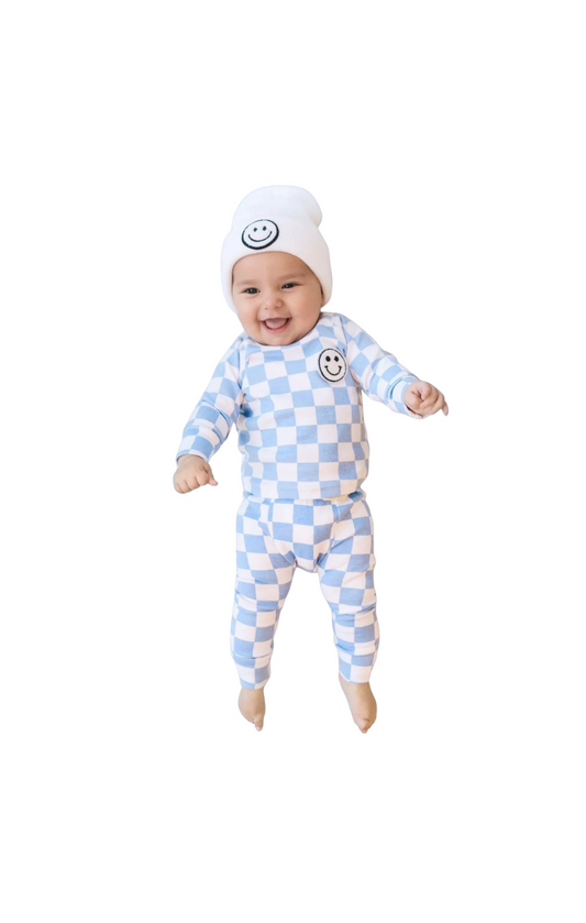 Checkered Smiley Lounge Set