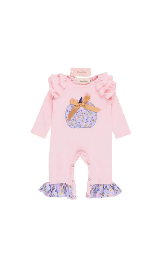 Pink & Lilac Pumpkin Ruffle Romper