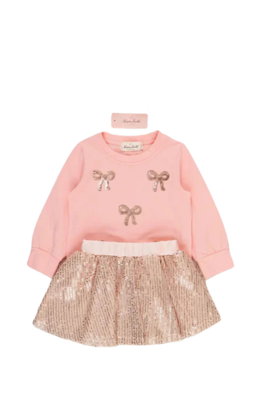 Sparkle Bow Tulle Skirt Outfit