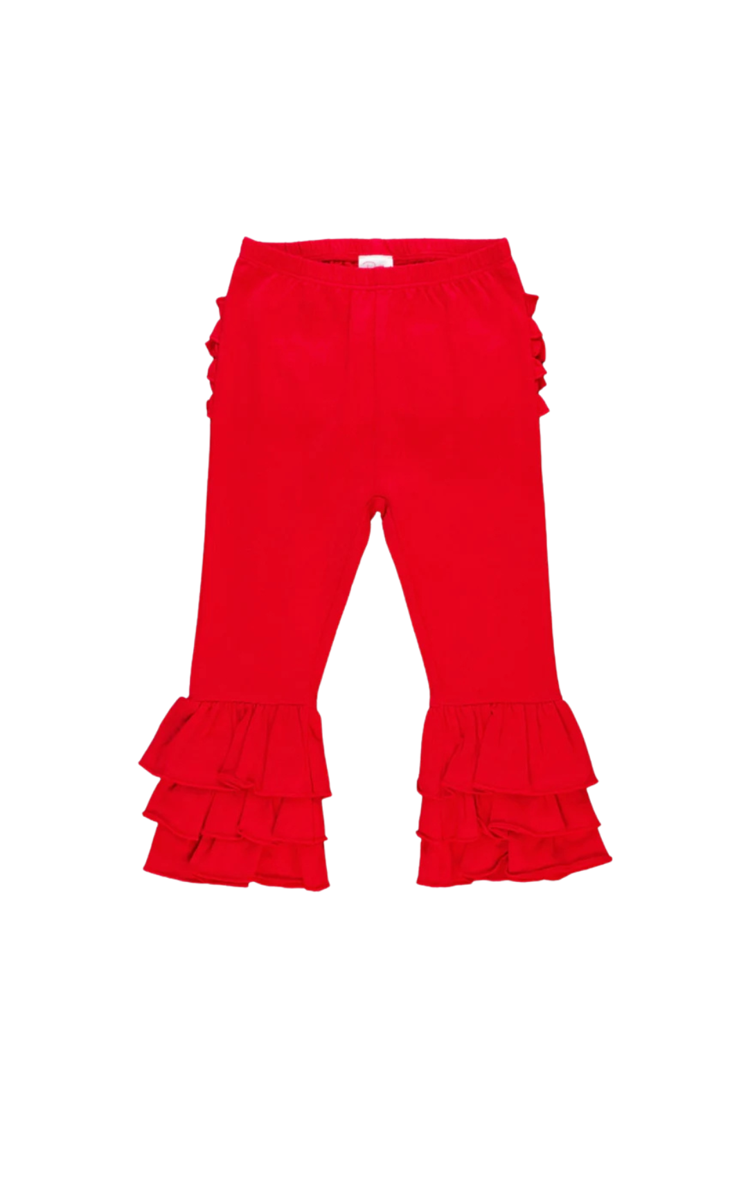 Baby Girls Red Ruffle Flare Pants