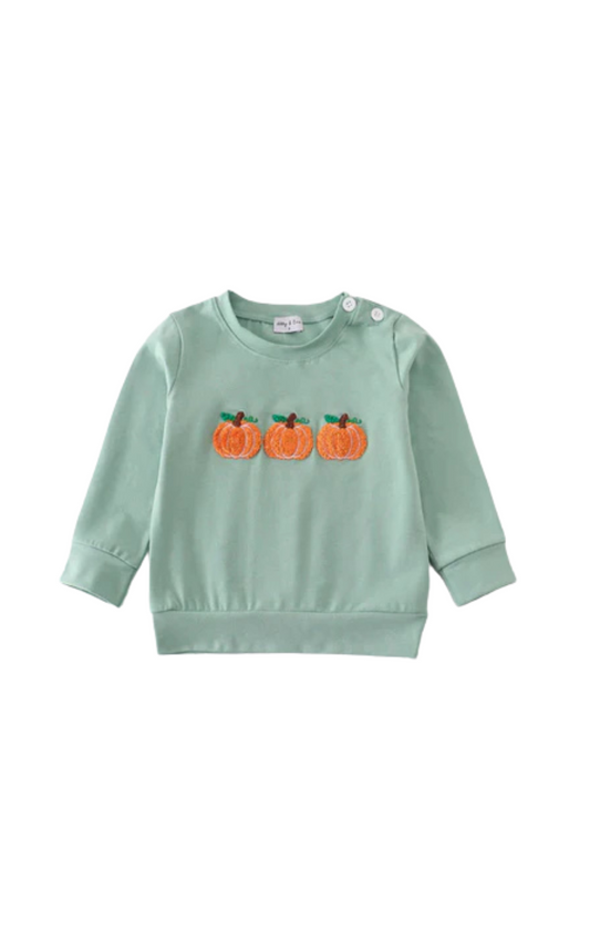 Sage Pumpkin French Knot Top