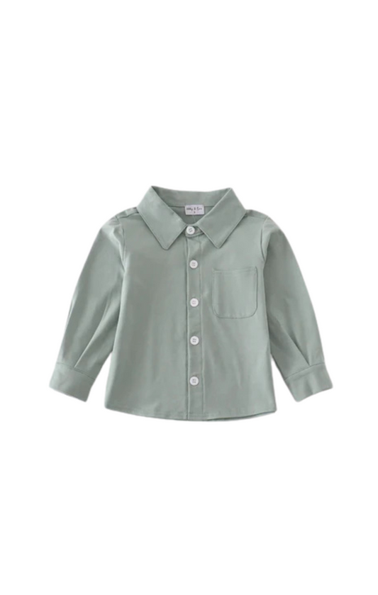 Sage Button Down Shirt