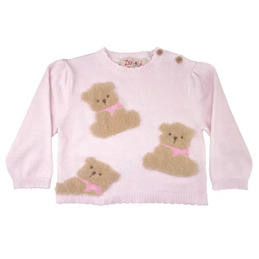 Girls Bear Sweater