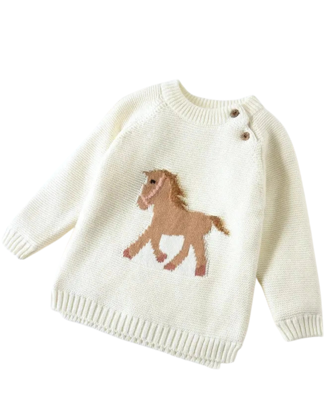 Cream Gwenny Horse Sweater