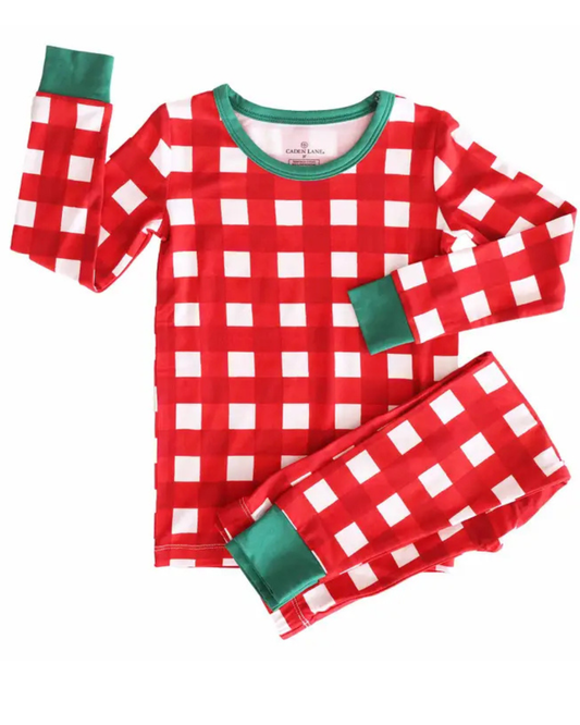 Christmas Bamboo Two Piece Pajama Set