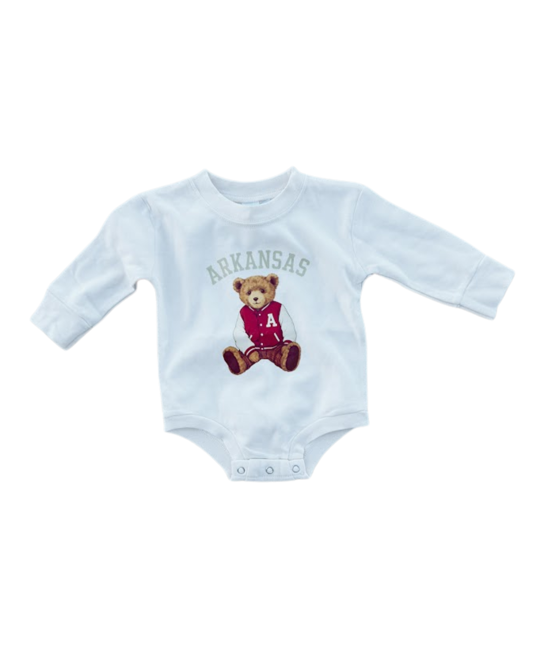 Arkansas Teddy Bear Bubble Romper