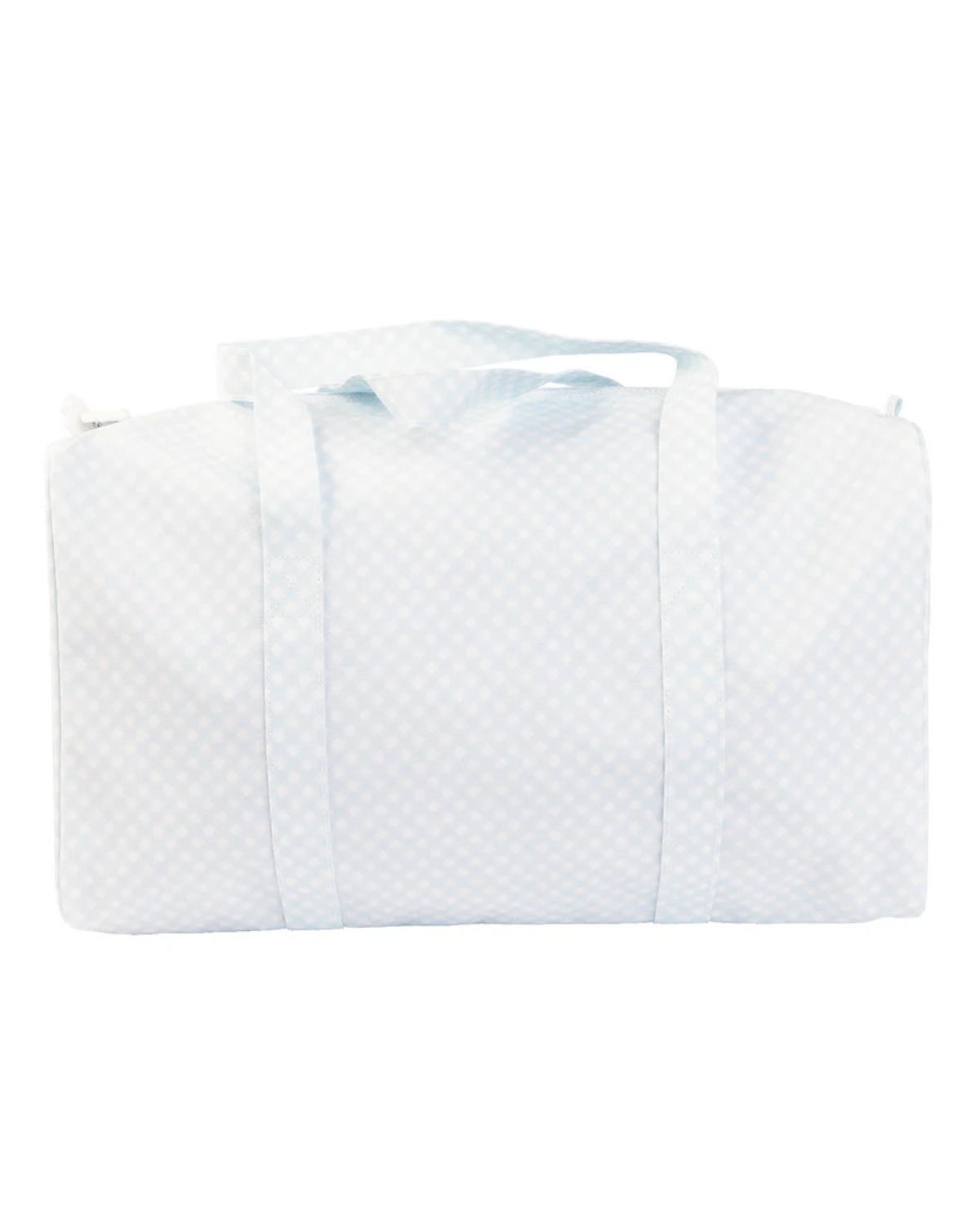 The Duffle Bag in Blue Gingham