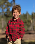 Load image into Gallery viewer, Festive Red Plaid Shirt
