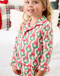 Load image into Gallery viewer, Deck The Halls Ruffle Flare Pajama Set
