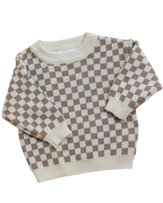 Checker Knit Sweater