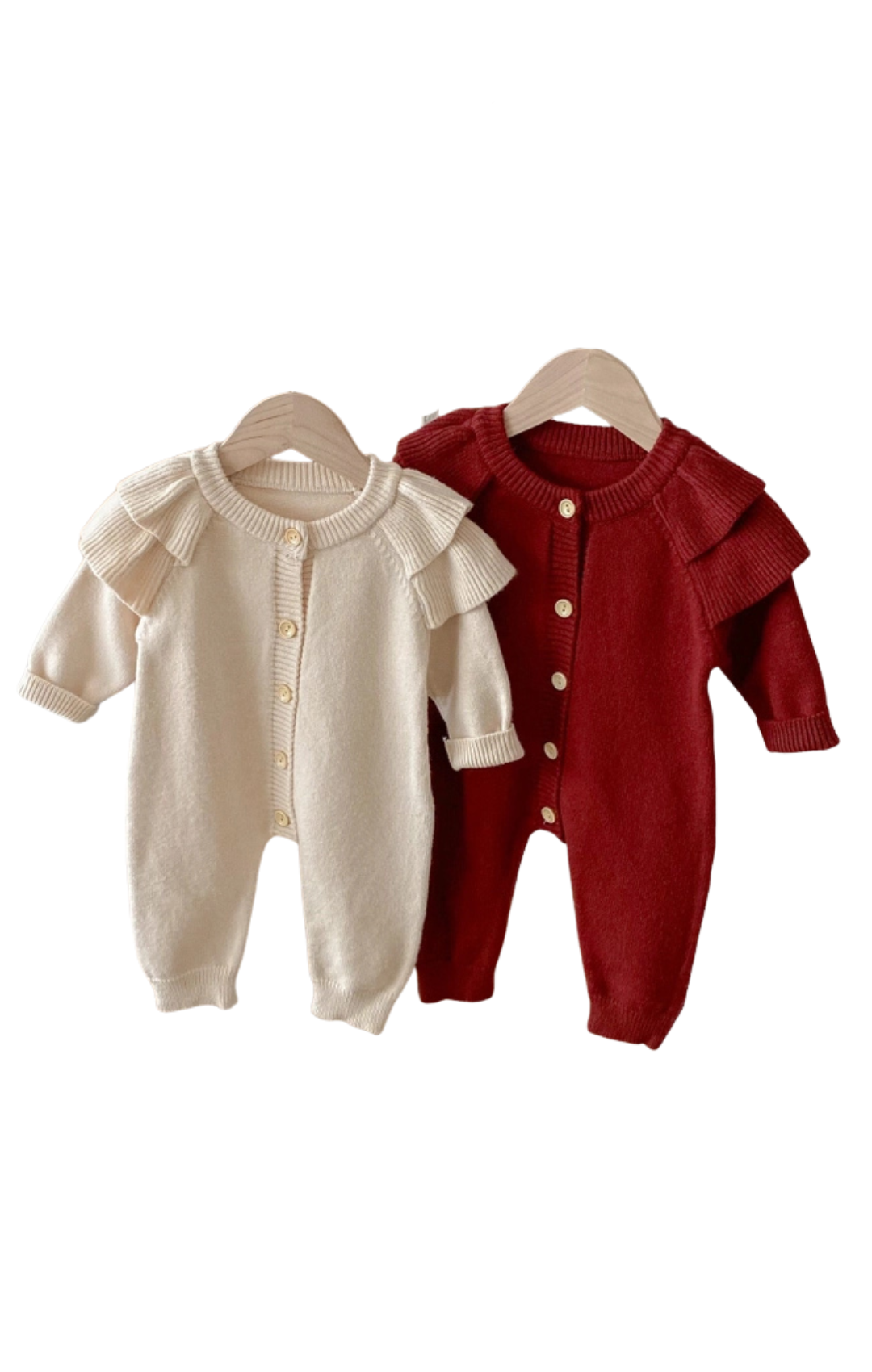 Knitted Sleeve Romper Onesie