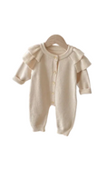 Load image into Gallery viewer, Knitted Sleeve Romper Onesie
