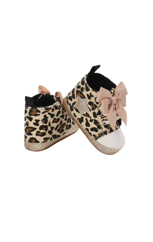 Bow Sneakers First Walker Shoes