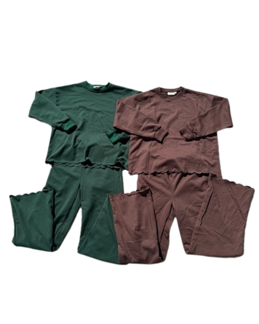 Adult Scalloped Sweat Set