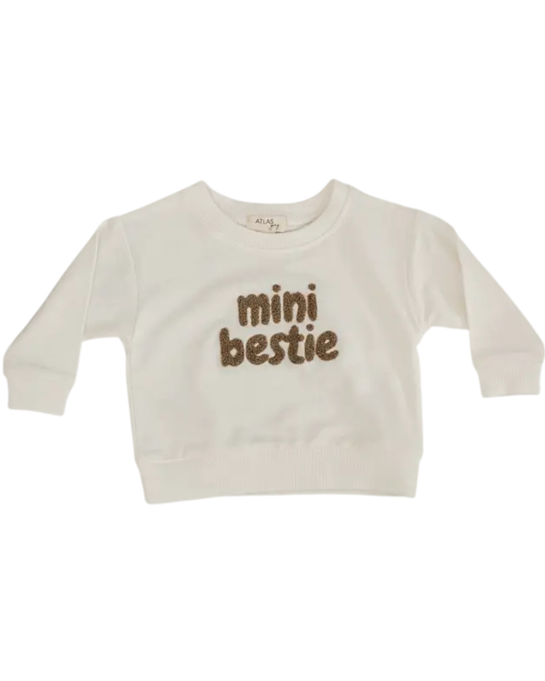 Mini Bestie Crewneck| Milk/Latte