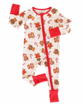 Load image into Gallery viewer, Beary Christmas Convertible Zip Romper
