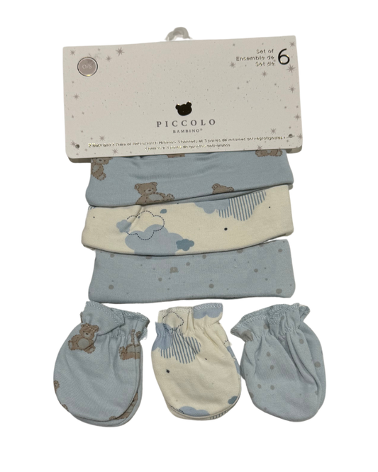 Hat and Mittens Set of 6