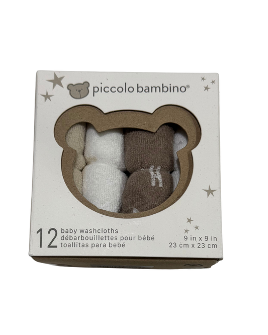 Bear Cotton Washcloth 12 pc