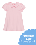 Load image into Gallery viewer, Blank Girl's Short Sleeve Peter Pan Dress
