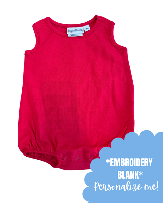 Red Knit Solid Bubble