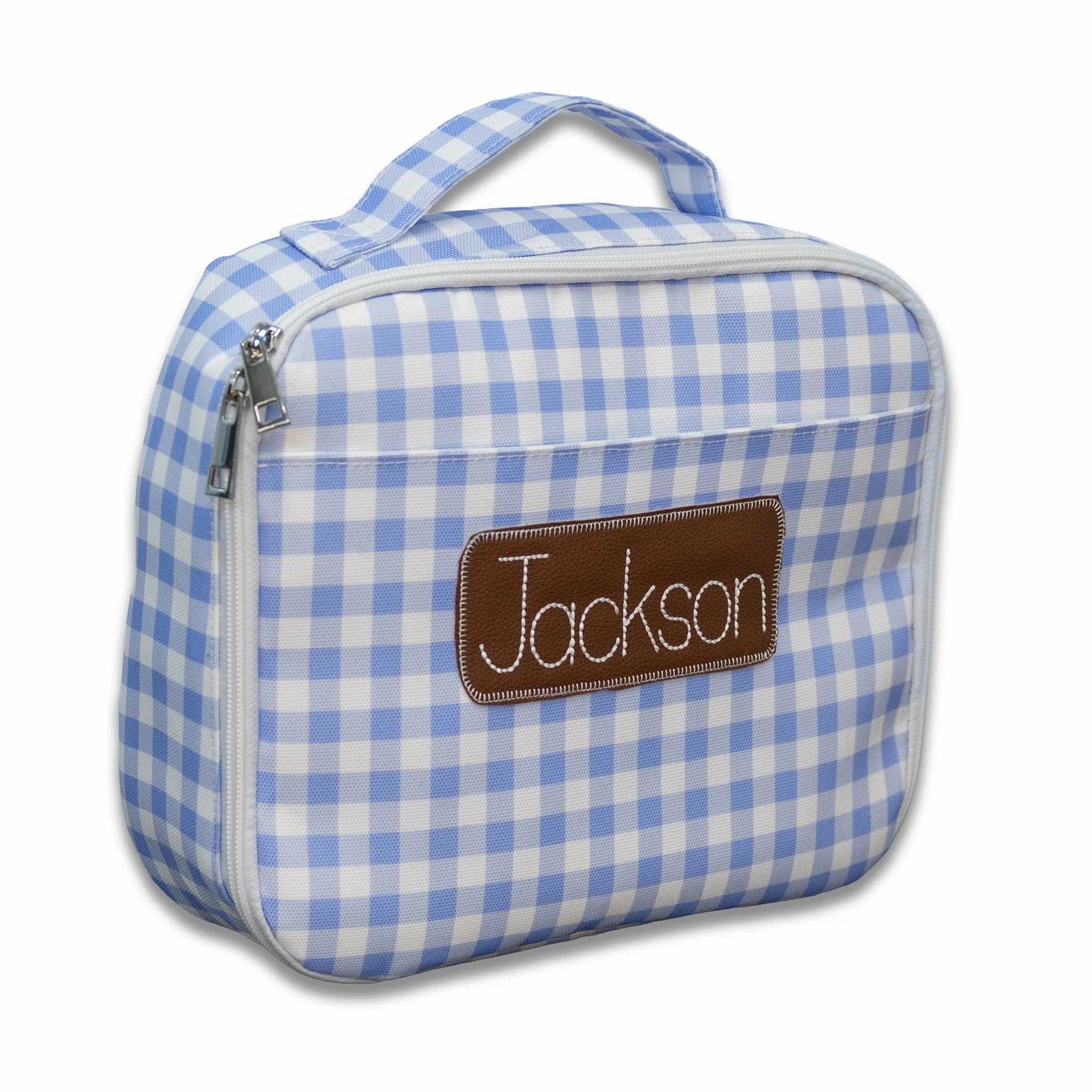 Blue Gingham Lunch Box