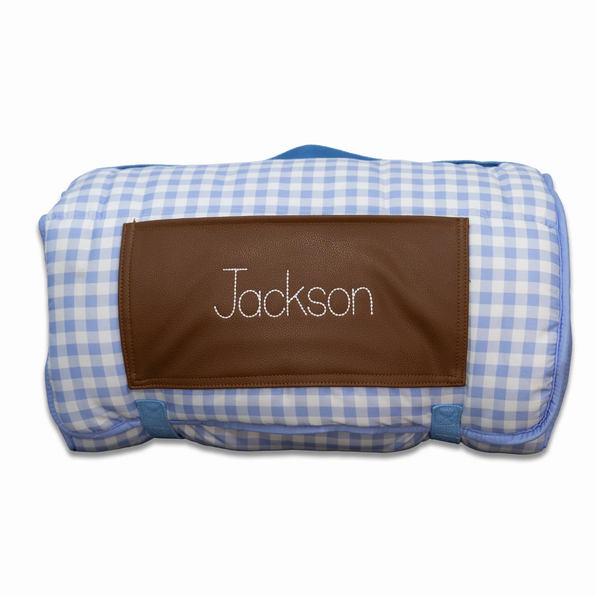 Blue Gingham Nap Mat