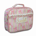 Load image into Gallery viewer, Pink Bows Ruffle Lunch Box
