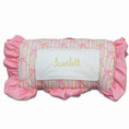 Load image into Gallery viewer, Pink Bows Ruffle Nap Mat
